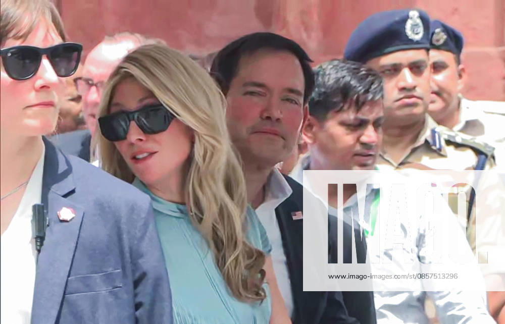 US Secretary of State Marco Rubio and his wife Jeanette D. Rubio leave from the Taj Mahal Agra Uttar Pradesh , May 25 (ANI): US Secretary of State Marco Rubio and his wife Jeanette D. Rubio leave from the Taj Mahal, in Agra on Monday. (ANI Video Grab) Agra Uttar Pradesh India