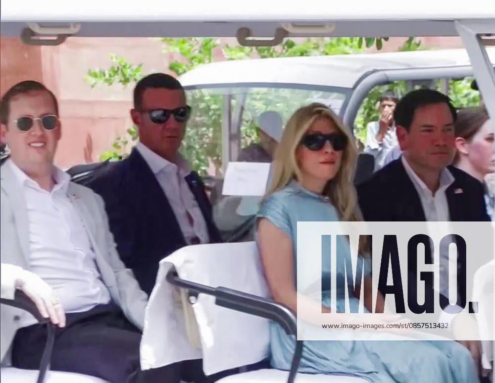 US Secretary of State Marco Rubio and his wife Jeanette D. Rubio leave from the Taj Mahal Agra Uttar Pradesh , May 25 (ANI): US Secretary of State Marco Rubio and his wife Jeanette D. Rubio leave from the Taj Mahal, in Agra on Monday. US Ambassador to India Sergio Gor also present.(ANI Video Grab) Agra Uttar Pradesh India
