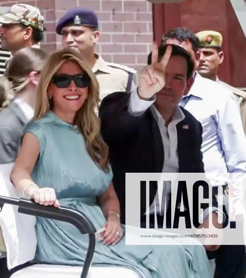 US Secretary of State Marco Rubio and his wife Jeanette D. Rubio leave from the Taj Mahal Agra Uttar Pradesh , May 25 (ANI): US Secretary of State Marco Rubio and his wife Jeanette D. Rubio leave from the Taj Mahal, in Agra on Monday. (ANI Video Grab) Agra Uttar Pradesh India