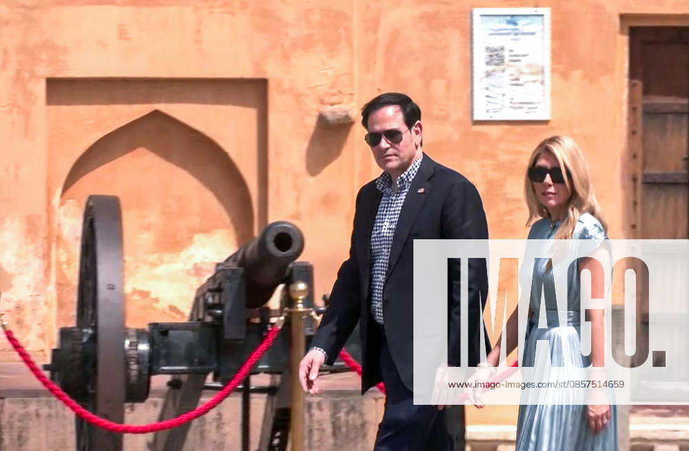 US Secretary of State Marco Rubio, along with his wife, Jeanette D. Rubio, during their visit to the Gor visit Amber Fort Jaipur, May 25 (ANI): US Secretary of State Marco Rubio, along with his wife, Jeanette D. Rubio, during their visit to the Gor visit Amber Fort, in Jaipur on Monday. (ANI Video Grab) Jaipur Rajasthan India