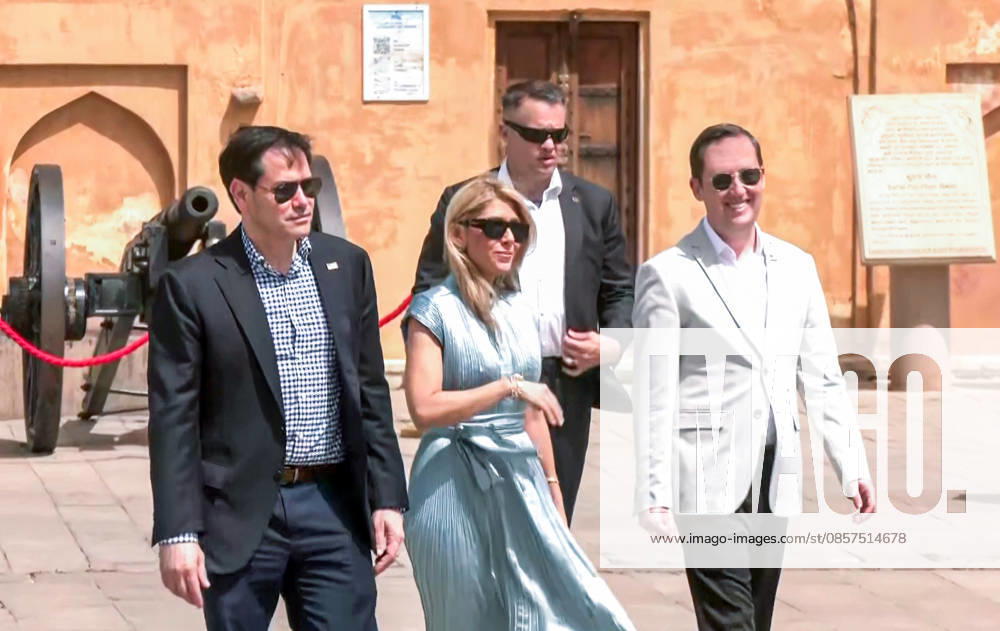 US Secretary of State Marco Rubio, along with his wife, Jeanette D. Rubio, and US Ambassador to India Sergio Gor, during their visit to Amber Fort Jaipur, May 25 (ANI): US Secretary of State Marco Rubio, along with his wife, Jeanette D. Rubio, and US Ambassador to India Sergio Gor, during their visit to Amber Fort, in Jaipur on Monday. (ANI Video Grab) Jaipur Rajasthan India