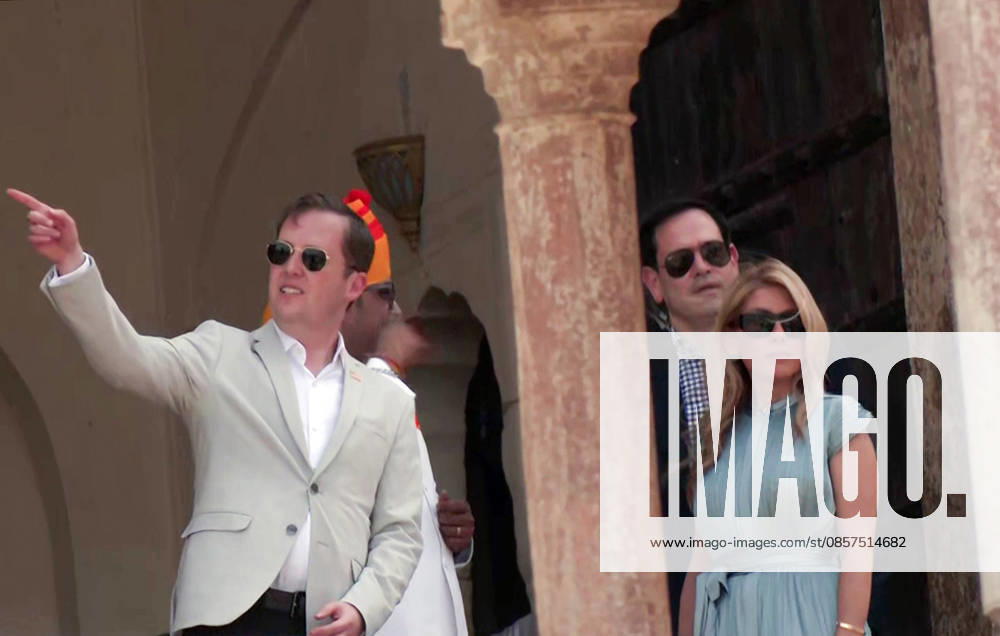 US Secretary of State Marco Rubio, along with his wife, Jeanette D. Rubio, and US Ambassador to India Sergio Gor, during their visit to Amber Fort Jaipur, May 25 (ANI): US Secretary of State Marco Rubio, along with his wife, Jeanette D. Rubio, and US Ambassador to India Sergio Gor, during their visit to Amber Fort, in Jaipur on Monday. (ANI Video Grab) Jaipur Rajasthan India