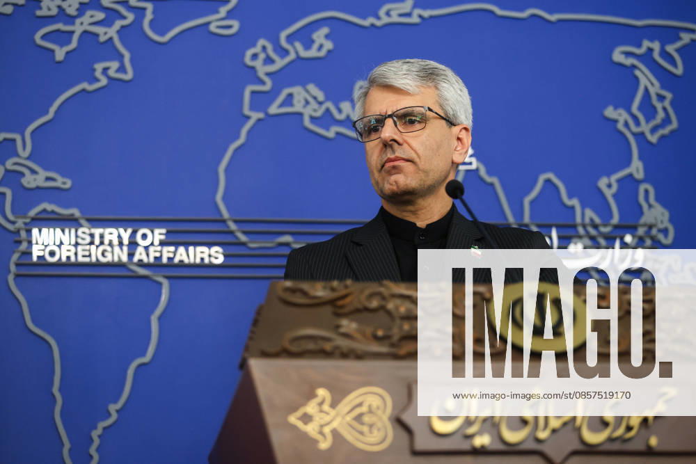 Weekly press conference by Foreign Ministry Spokesperson Esmaeil Baghaei in Tehran, Iran - 25 May 2026 Esmaeil Baghaei, Spokesperson of Foreign Ministry seen during his weekly press conference. Tehran Iran