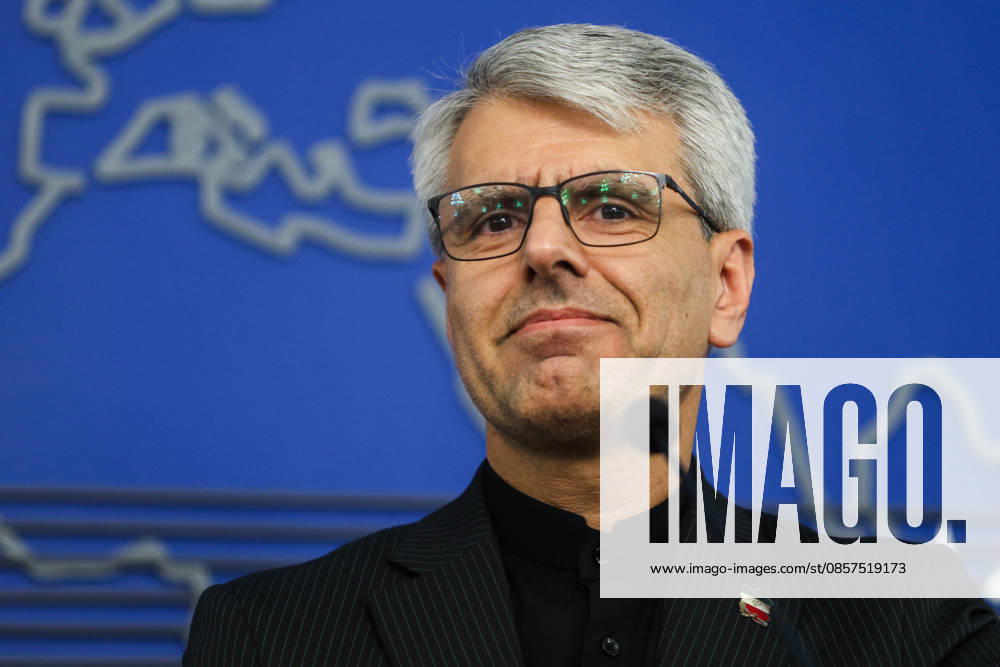 Weekly press conference by Foreign Ministry Spokesperson Esmaeil Baghaei in Tehran, Iran - 25 May 2026 Esmaeil Baghaei, Spokesperson of Foreign Ministry seen during his weekly press conference. Tehran Iran