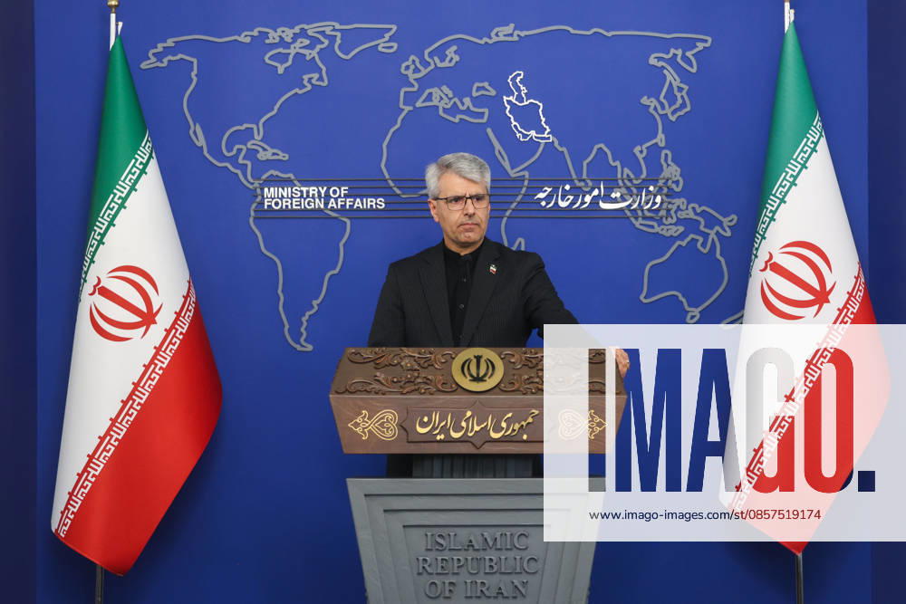 Weekly press conference by Foreign Ministry Spokesperson Esmaeil Baghaei in Tehran, Iran - 25 May 2026 Esmaeil Baghaei, Spokesperson of Foreign Ministry seen during his weekly press conference. Tehran Iran