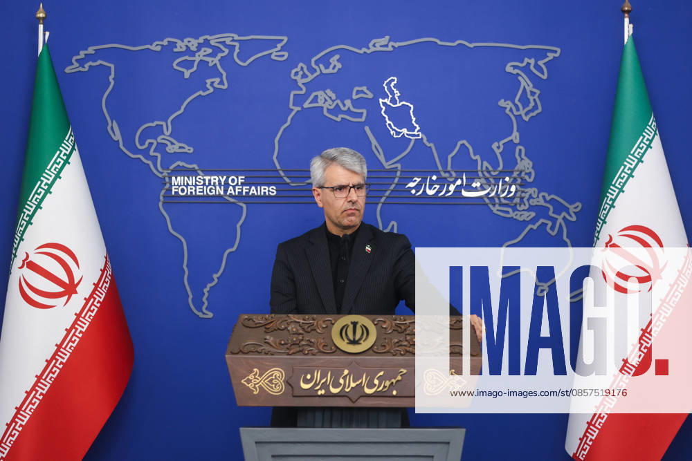 Weekly press conference by Foreign Ministry Spokesperson Esmaeil Baghaei in Tehran, Iran - 25 May 2026 Esmaeil Baghaei, Spokesperson of Foreign Ministry seen during his weekly press conference. Tehran Iran