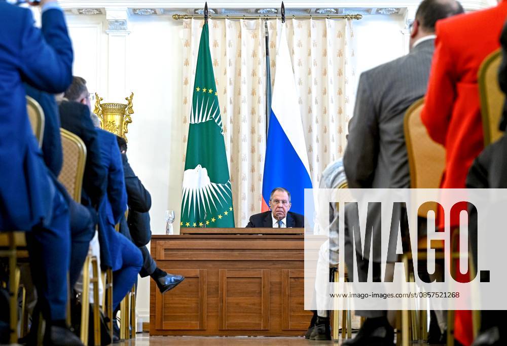 Russia Africa Day 9173277 25.05.2026 Russian Foreign Minister Sergey Lavrov speaks during a gala reception for heads of diplomatic missions to mark Africa Day in Moscow, Russia. Kristina Solovyova Sputnik Moscow Russia