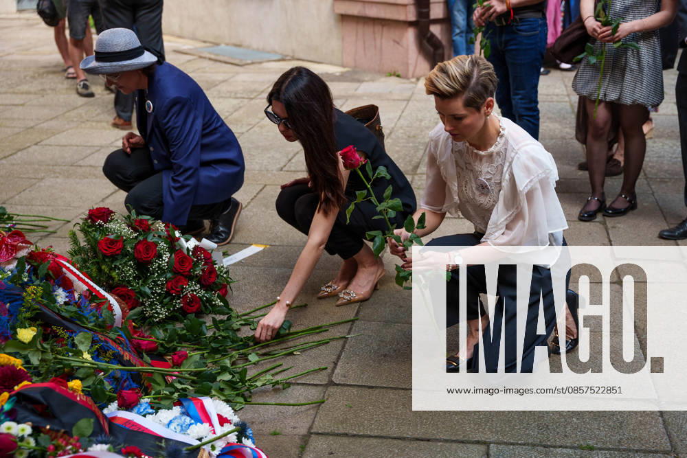 Women are laying flowers at the Memorial Plaque to the Anti-Fascist Fighters during a commemorative ceremony honoring the victims of Nazism in Brno, Czech Republic, on May 25, 2026. The 76th Congress of Sudeten Germans took place in Brno, Czech Republic, from May 22 to 25, 2026, marking the first time the event was held in the country.during a commemorative ceremony honoring the victims of Nazism in Brno, Czech Republic, on May 25, 2026. The 76th Congress of Sudeten Germans took place in Brno, Czech Republic, from May 22 to 25, 2026, marking the first time the event was held in the country. Brno Czech Republic - ZUMAc315 20260525_zsp_c315_010