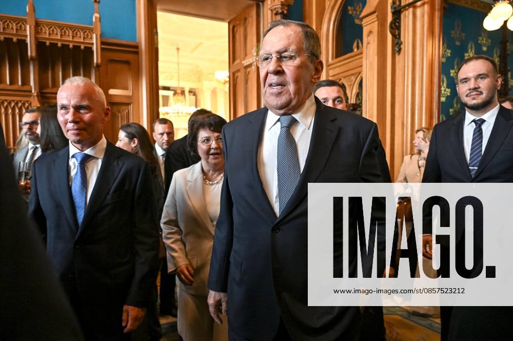Russia Africa Day 9173296 25.05.2026 Russian Foreign Minister Sergey Lavrov attends a gala reception for heads of diplomatic missions to mark Africa Day in Moscow, Russia. Kristina Solovyova Sputnik Moscow Russia