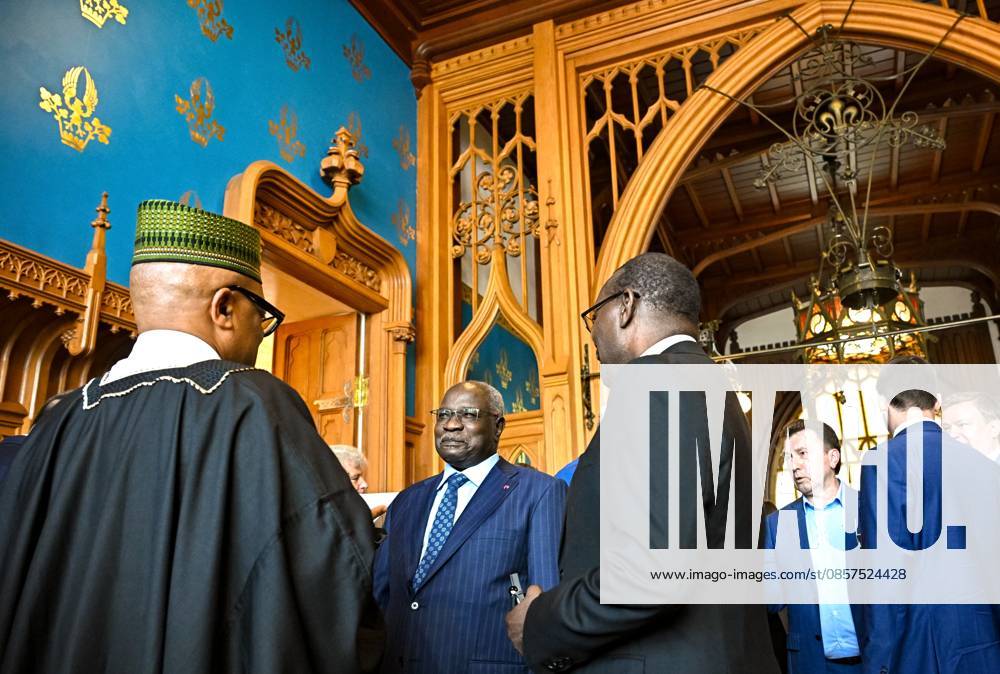 Russia Africa Day 9173300 25.05.2026 Ambassador of Cameroon to Russia Mahamat Paba Sale, 2nd left, attends a gala reception for heads of diplomatic missions to mark Africa Day in Moscow, Russia. Kristina Solovyova Sputnik Moscow Russia