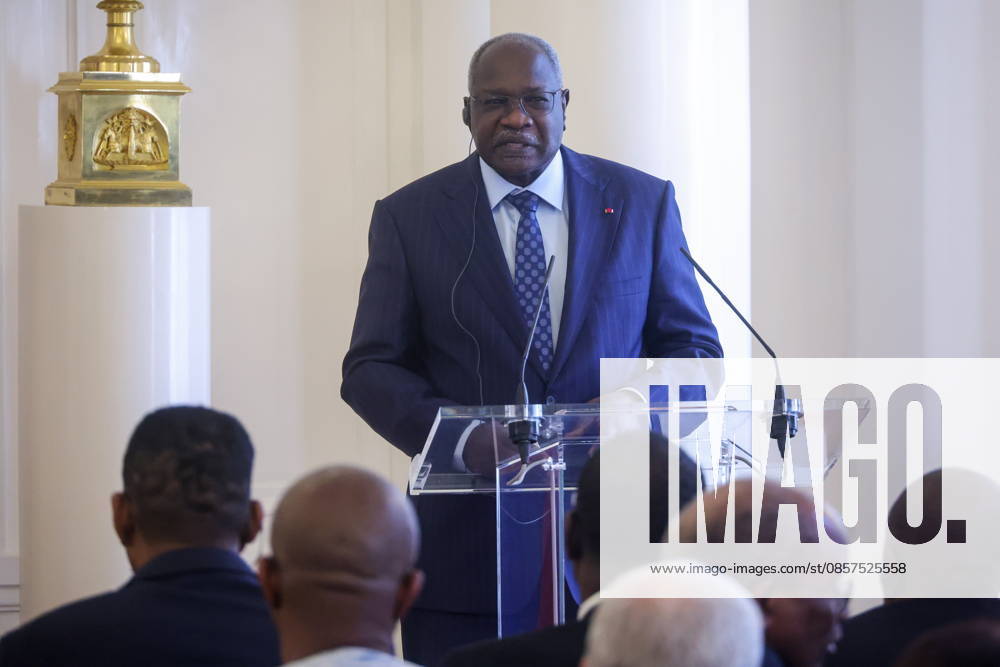 RUSSIA, MOSCOW - MAY 25, 2026: Cameroon s Ambassador to Russia Mahamat Paba Sale speaks during a reception for the heads of missions at the Reception House of Russias Ministry of Foreign Affairs on Africa Day Moscow Russia - ZUMAt113 20260525_zaa_t113_169