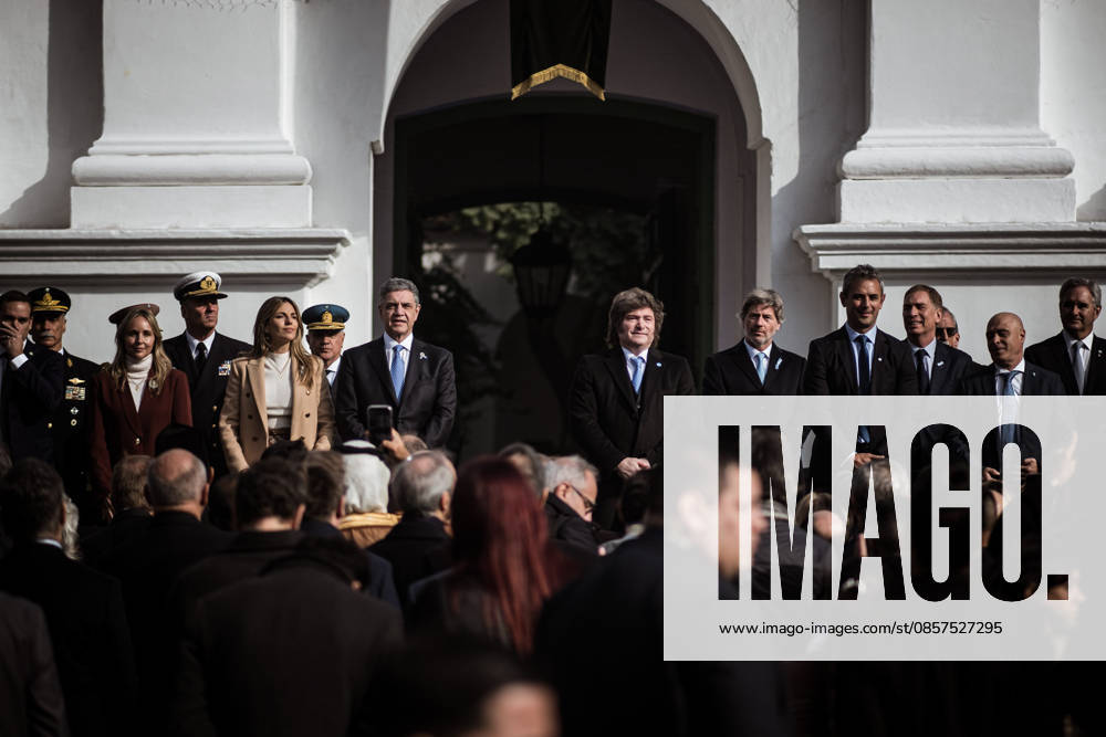 JAVIER MILEI leads May 25 national celebrations alongside cabinet ministers and Buenos Aires Mayor Jorge Macri, without Vice President Victoria Villarruel. Following a mass led by Archbishop Jorge GarcoÂa Cuerva, the government delegation will return to the Casa Rosada for a key cabinet meeting amid internal tensions within the ruling coalition. Caba Argentina - ZUMAf175 20260525_zip_f175_004