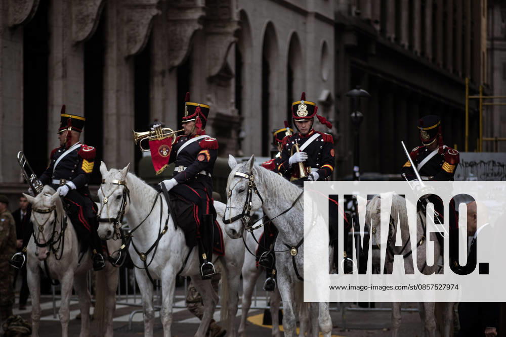 Argentine President Javier Milei leads May 25 national celebrations alongside cabinet ministers and Buenos Aires Mayor Jorge Macri, without Vice President Victoria Villarruel. Following a mass led by Archbishop Jorge GarcoÂ­a Cuerva, the government delegation will return to the Casa Rosada for a key cabinet meeting amid internal tensions within the ruling coalition. Caba Argentina - ZUMAf175 20260525_zip_f175_041
