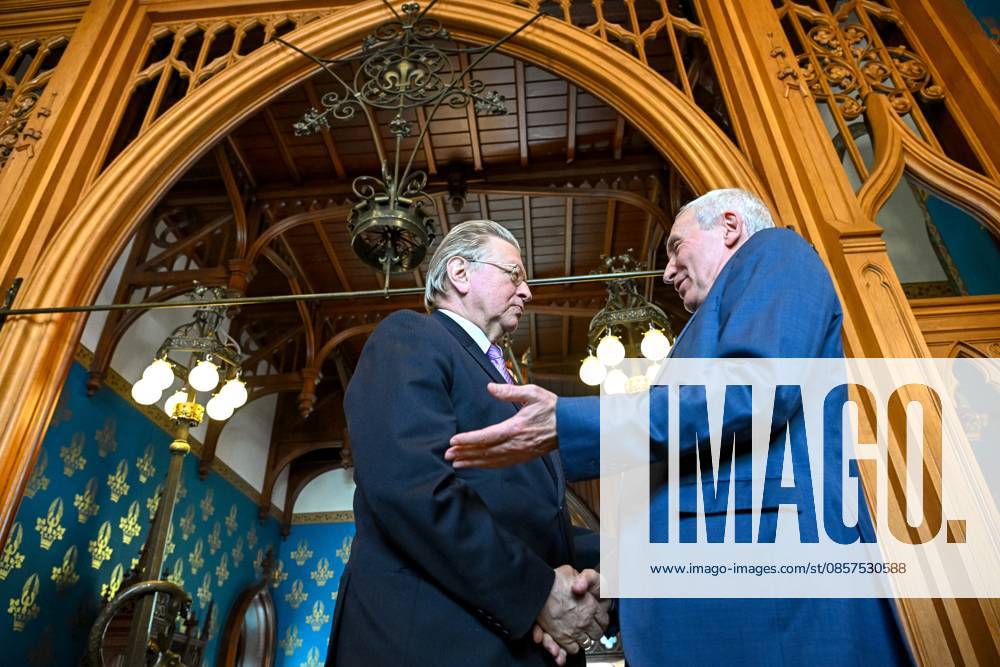 Russia Africa Day 9173334 25.05.2026 Advisor to the Secretary General of the Eurasian Peoples Assembly Igor Shpynov, left, and Deputy Chairman of the Russian Federation Council Committee on Foreign Affairs Andrey Klimov talk during a gala reception for heads of diplomatic missions to mark Africa Day in Moscow, Russia. Kristina Solovyova Sputnik Moscow Russia