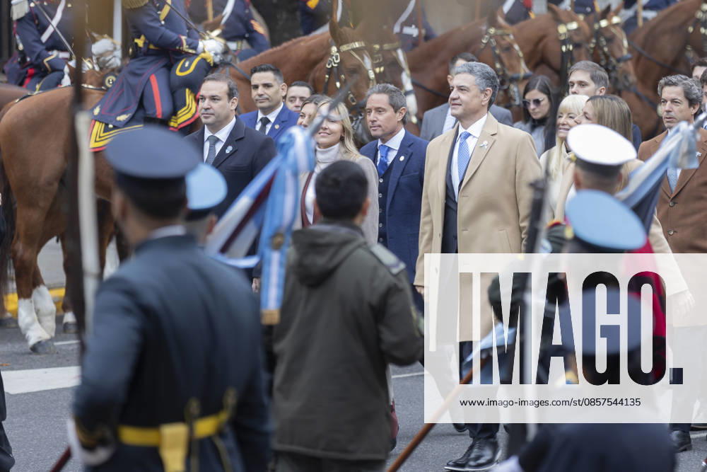 Argentina: President Javier Milei leads the Tedeum. President Javier Milei presides over the traditional Tedeum at the Metropolitan Cathedral. This religious ceremony celebrates the Revolution of May 25, 1810, a historic date marking the establishment of Argentinas first national government. In the photo: Jorge Macri, Mayor of Buenos Aires, arriving at the Cathedral. Buenos Aires Argentina