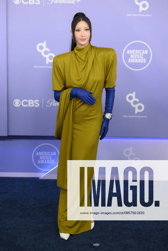 EJAE South Korean-American singer and songwriter arrives at the Red Carpet during The Annual 52nd American Music Awards at the MGM Grand Arena in Las Vegas. Las Vegas USA - ZUMAo117 20260525_zsp_o117_068