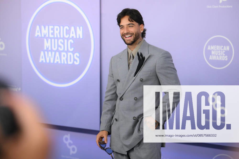 MALUMA Colombian rapper and singer-songwriter arrives at the Red Carpet during The Annual 52nd American Music Awards at the MGM Grand Arena in Las Vegas. Las Vegas USA - ZUMAo117 20260525_zsp_o117_082