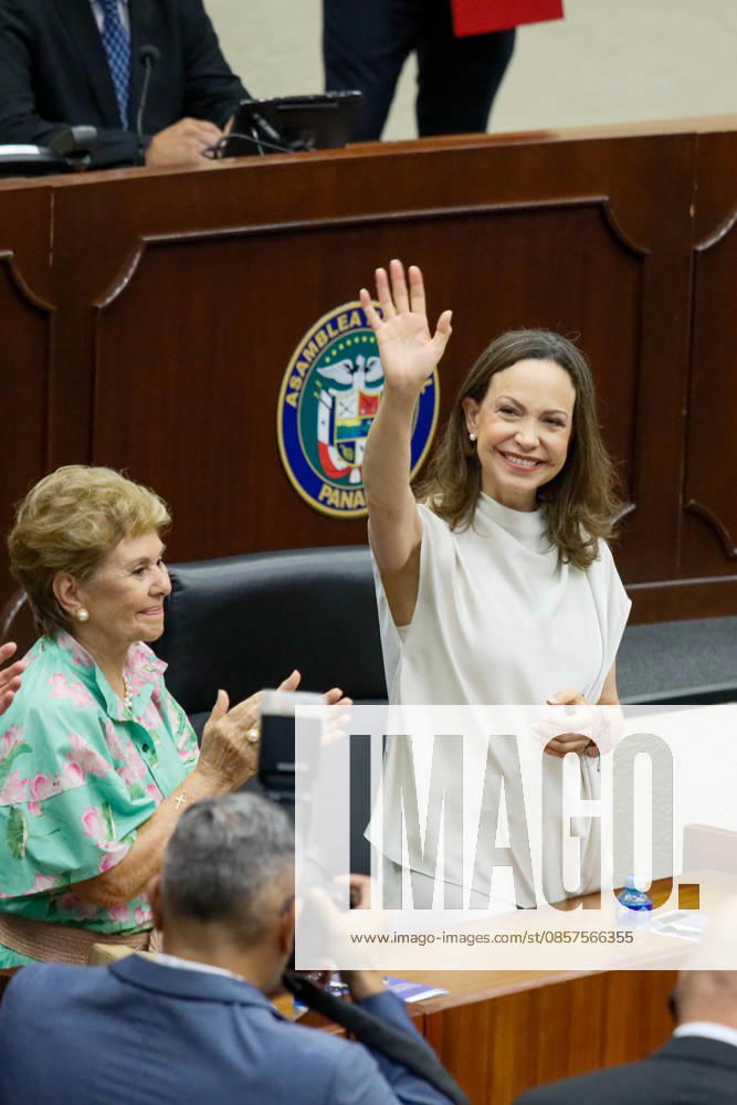 Maria Corina Machado visits Panama PANAMA CITY, PANAMA - MAY 25: Venezuelan opposition leader and winner of the Nobel Peace Prize Maria Corina Machado greets supporters as she arrives to the National Assembly in Panama City, Panama on May 25, 2026. Machado who is announced her candidacy for the presidency of Venezuela, is visiting Panama as part of a regional tour, during which she is set to meet with members of the Venezuelan diaspora and Panamanian President Jose Raul Mulino. Daniel Gonzalez Anadolu Panama City Panama. Editorial use only. Please get in touch for any other usage.