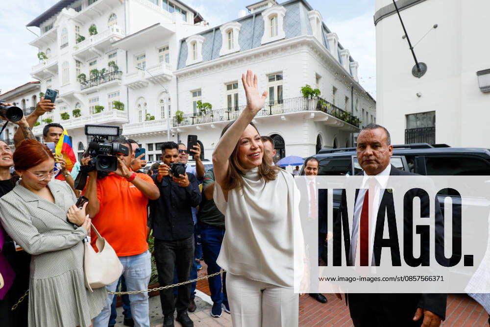 Maria Corina Machado visits Panama PANAMA CITY, PANAMA - MAY 25: Venezuelan opposition leader and winner of the Nobel Peace Prize Maria Corina Machado greets supporters as she arrives to the National Assembly in Panama City, Panama on May 25, 2026. Machado who is announced her candidacy for the presidency of Venezuela, is visiting Panama as part of a regional tour, during which she is set to meet with members of the Venezuelan diaspora and Panamanian President Jose Raul Mulino. Daniel Gonzalez Anadolu Panama City Panama. Editorial use only. Please get in touch for any other usage.