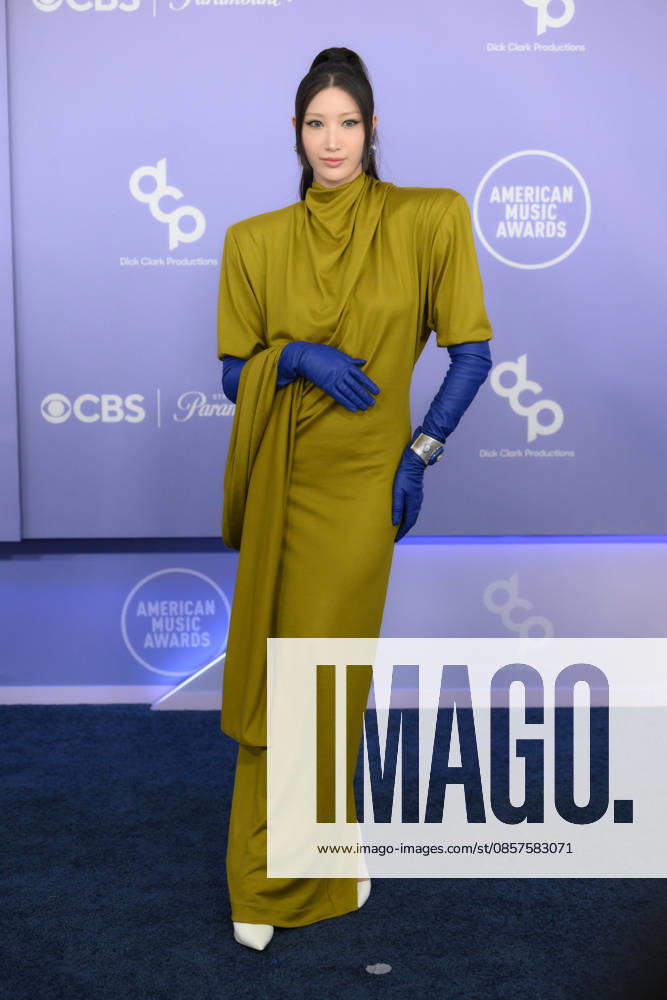 EJAE South Korean-American singer and songwriter arrives at the Red Carpet during The Annual 52nd American Music Awards at the MGM Grand Arena in Las Vegas. Las Vegas USA - ZUMAo117 20260525_zsp_o117_070