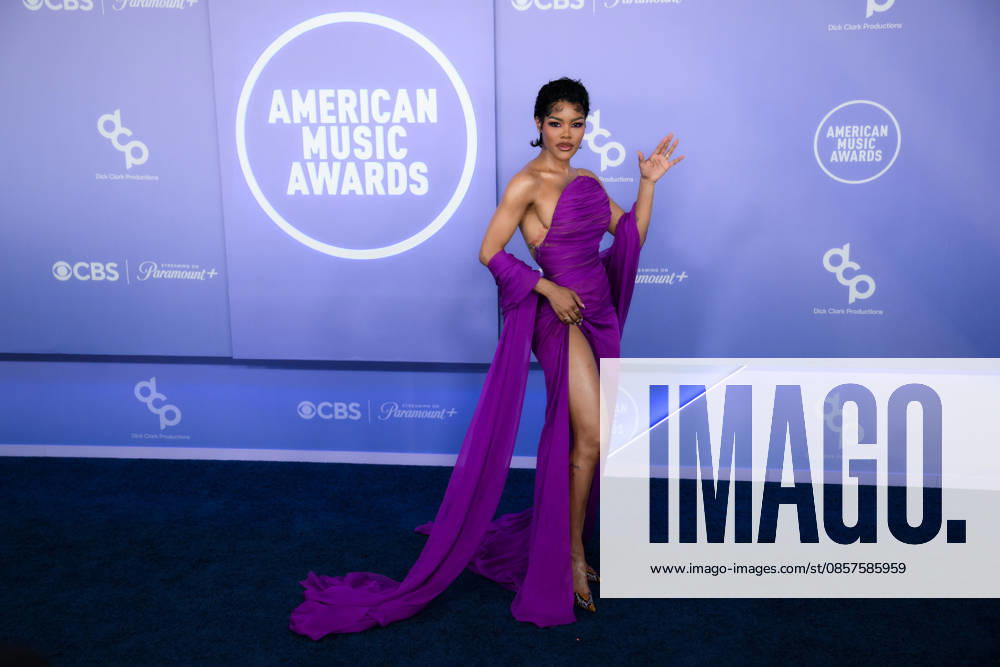 TEYANA TAYLOR American singer-songwriter and actress arrives at the Red Carpet during The Annual 52nd American Music Awards at the MGM Grand Arena in Las Vegas. Las Vegas USA - ZUMAo117 20260525_zsp_o117_148