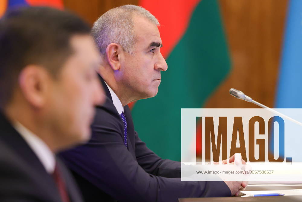 RUSSIA, MOSCOW - MAY 26, 2026: Tajikistan s Security Council Secretary Yusuf Rahmon (back) during a meeting of the Committee of Security Council Secretaries of the Collective Security Treaty Oranisation (CSTO). Artyom Geodakyan TASS 93049874