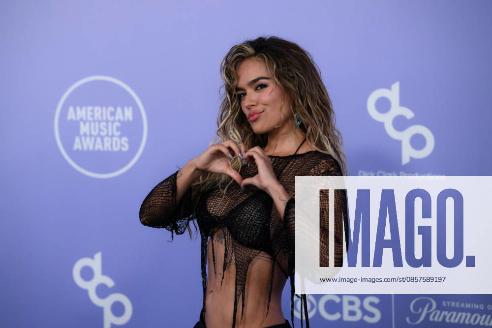 KAROL G Colombian singer and songwriter arrives at the Red Carpet during The Annual 52nd American Music Awards at the MGM Grand Arena in Las Vegas. Las Vegas USA - ZUMAo117 20260525_zsp_o117_204