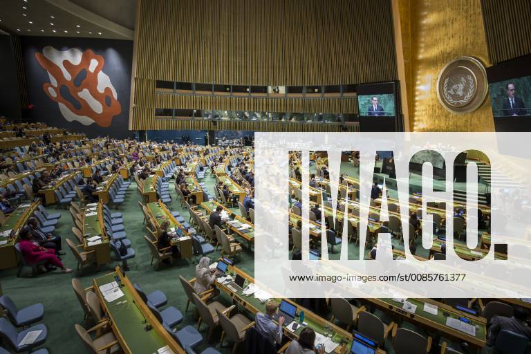 Federal Foreign Minister Heiko Maas SPD delivers speech to the United Nations in New York 28 09 2018 Heiko Maas participates in the 73 United Nations General Assembly United Nations New York USA