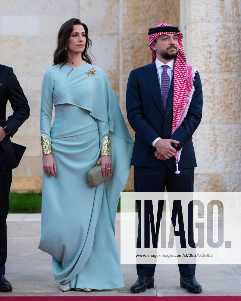 Jordan Crown Prince Hussein, his wife Princess Rajwa celebrate the 80th anniversary of Independence Day in Amman, Jordan.