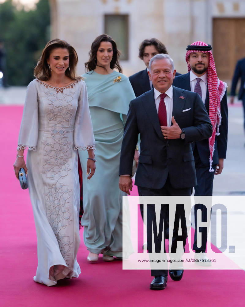 Jordan King Abdullah II and Queen Rania, Crown Prince Hussein, his wife Princess Rajwa, Prince Hashem, Princess Salma celebrate the 80th anniversary of Independence Day in Amman, Jordan.
