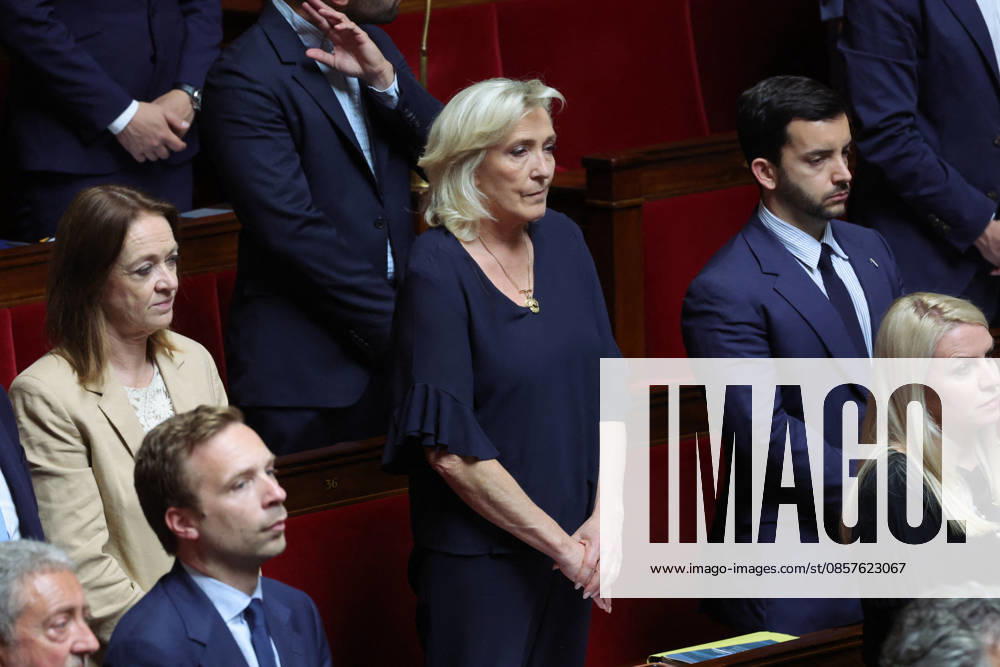 Questions to the Government Session - Paris The President of the parliamentary group Rassemblement National Marine Le Pen seen here during a session of Questions to the Government at the French National Assembly in Paris, France on May 26th, 2026. Photo by Henri Szwarc ABACAPRESS.COM Paris France