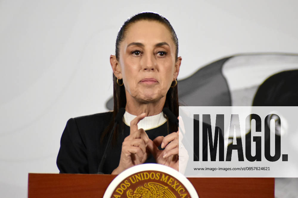Mexican President Claudia Sheinbaum Ebola Outbreak News Conference Mexicos President Claudia Sheinbaum Pardo speaks about the Ebola outbreak; Mexico will maintain epidemiological surveillance during a news conference at the National Palace. on May 26, 2026 in Mexico City, Mexico. (Photo by Luis Barron Eyepix Group).