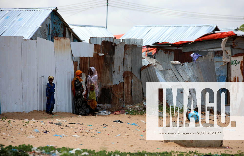 Camps turn into permanent settlements amid ongoing crisis in Somalia MOGADISHU, SOMALIA - MAY 26: Children are seen at a tent camp as millions of people living in camps that have gradually turned into permanent settlements, where they continue to face difficult living conditions amid insecurity, conflict and drought in the capital Mogadishu, Somalia, on May 26, 2026. Metin Yuksel Kaya Anadolu Mogadishu Somalia. Editorial use only. Please get in touch for any other usage.