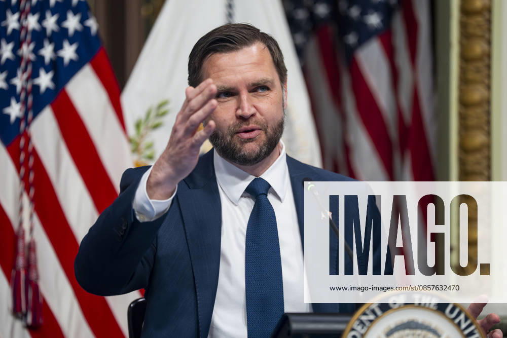 Vice President JD Vance speaks during a roundtable on anti-fraud initiatives in the Indian Treaty Room in the Eisenhower Executive Building near the White House in Washington, DC on Tuesday, May 26, 2026. WAP20260526305 BONNIExCASH