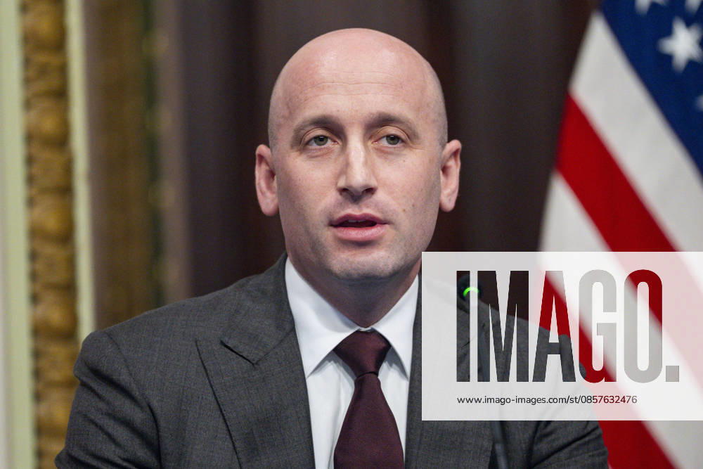 White House Chief of Staff for Policy Stephen Miller speaks during a roundtable on anti-fraud initiatives in the Indian Treaty Room in the Eisenhower Executive Building near the White House in Washington, DC on Tuesday, May 26, 2026. WAP20260526310 BONNIExCASH