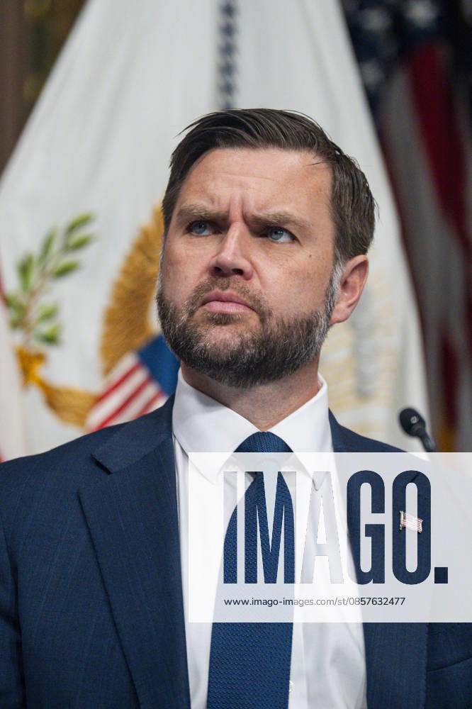 Vice President JD Vance attends a roundtable on anti-fraud initiatives in the Indian Treaty Room in the Eisenhower Executive Building near the White House in Washington, DC on Tuesday, May 26, 2026. WAP20260526311 BONNIExCASH
