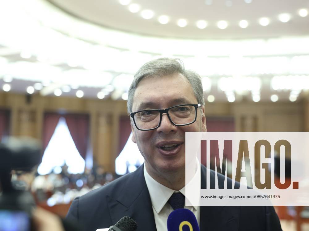 Serbian President Aleksandar Vucic visits Tsinghua University on May 26, 2026 in Beijing, China. Vucic is on a state visit to China from May 24 to 28.