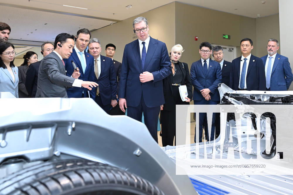 Serbian President Aleksandar Vucic visits Xiaomi s auto factory on May 26, 2026 in Beijing, China. Vucic is on a state visit to China from May 24 to 28.