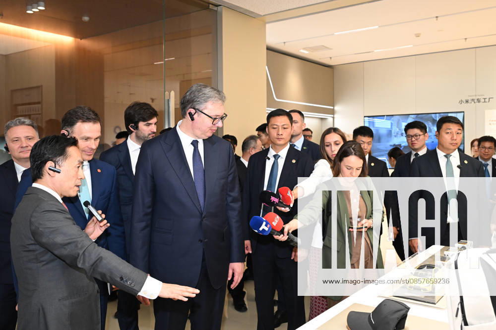 Serbian President Aleksandar Vucic visits Xiaomi s auto factory on May 26, 2026 in Beijing, China. Vucic is on a state visit to China from May 24 to 28.
