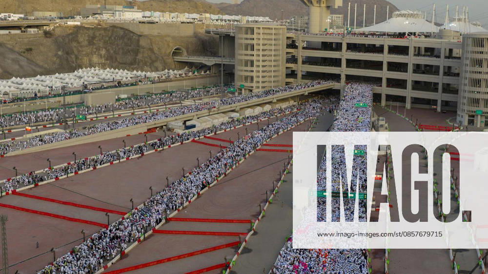 Muslim pilgrims perform stoning ritual during Hajj in Mina Muslim pilgrims walk on the first day of the symbolic stoning ritual during the annual Hajj pilgrimage in Mina, Saudi Arabia, on May 27, 2026. The ritual, known as the stoning of the devil, is one of the main rites of Hajj and is performed during Eid al-Adha. Photo by SPA Saudi Pess Agency APA Images Mecca Mecca Saudi Arabia 270526_Saudi_Arabia_SPA_1_00(14)