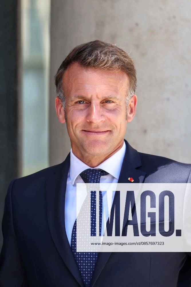 Paris, France le 27 mai 2026 - Le President de la Republique Emmanuel Macron recoit M. Milojko Spajic, Premier ministre du Montenegro au Palais de l Elysee - The President of the Republic Emmanuel Macron receives Mr. Milojko Spajic, Prime Minister of Montenegro at the Elysee Palace