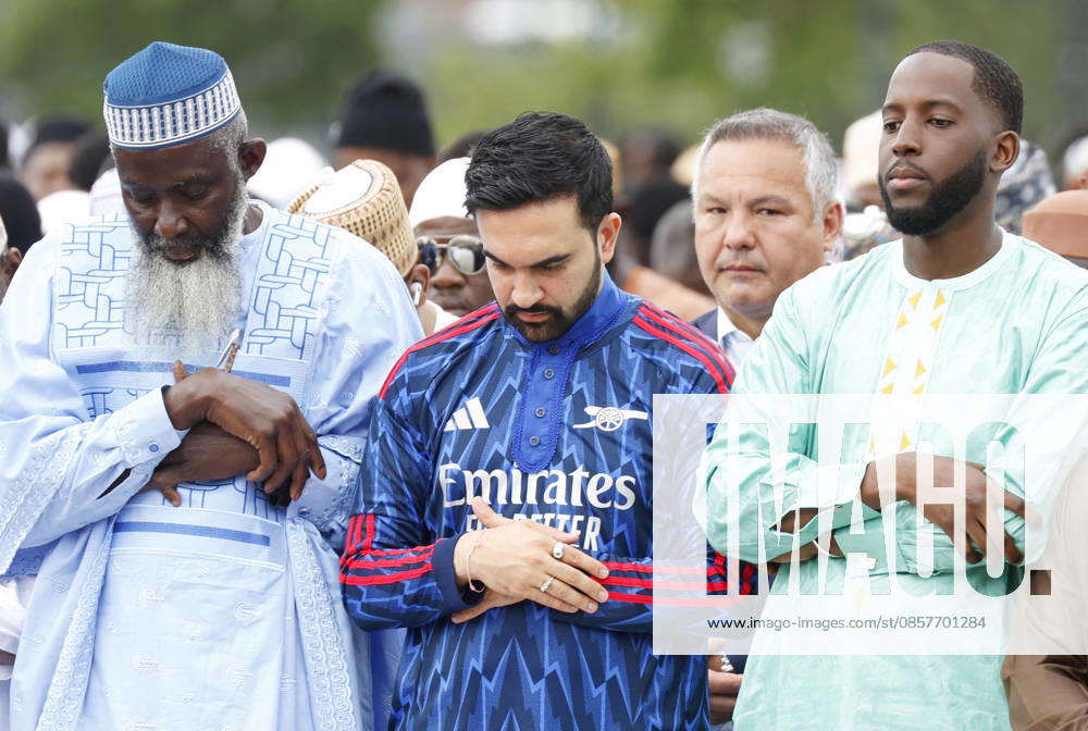New York City Mayor Zohran Kwame Mamdani participates in Eid al-Adha prayers at Macombs Dam Park on Wednesday, May 27 2026 in New York City. Eid al-Adha, also known as the Festival of Sacrifice, is the second major Islamic festival of the year. NYP20260527117 JOHNxANGELILLO