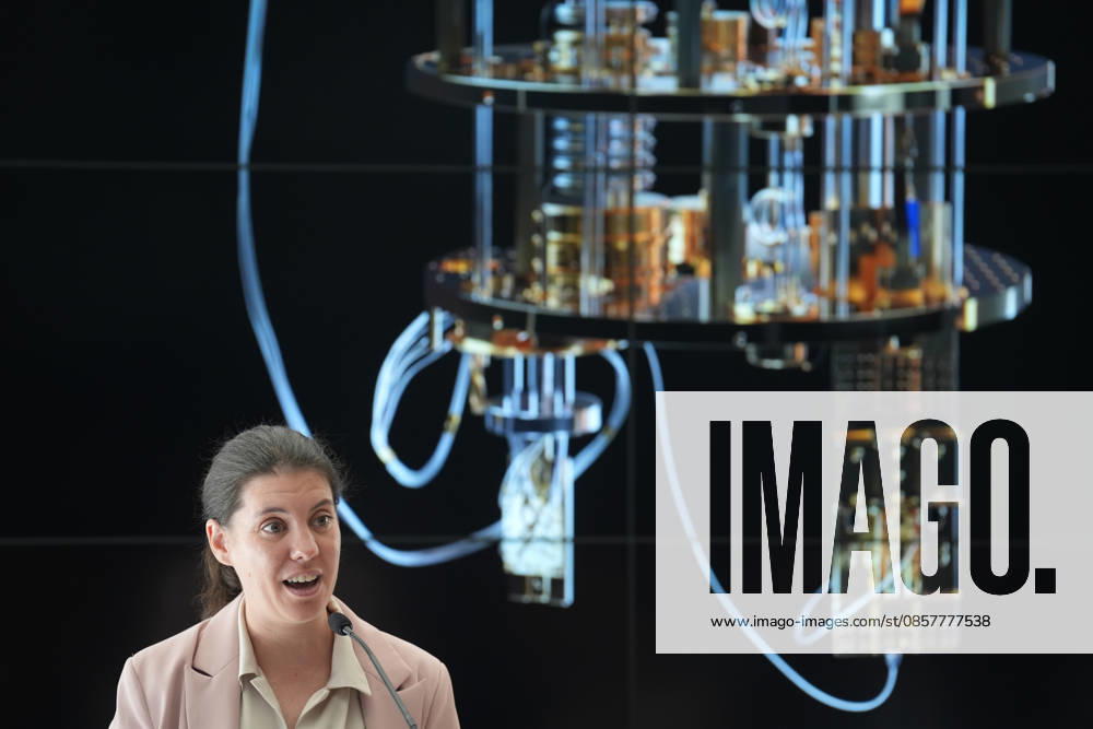 The Barcelona Supercomputing Center presents the MareNostrum Ona quantum computer in Barcelona The ceo of Qilimajaro Quantum Tech, Marta Estarellas, during the official presentation ceremony and subsequent attention to the media, at the facilities of the Plaza Eusebi Güell, on May 28, 2026, in Barcelona, Catalonia Spain The technical and institutional meeting brings together the Minister of Research of the Generalitat, the Secretaries of State for Science and Digitalization, the Director of the BSC and the Rector of the UPC to present the operational capabilities of this advanced computing infrastructure, a milestone that reinforces the scientific leadership of the region in the development of technological sovereignty and European quantum