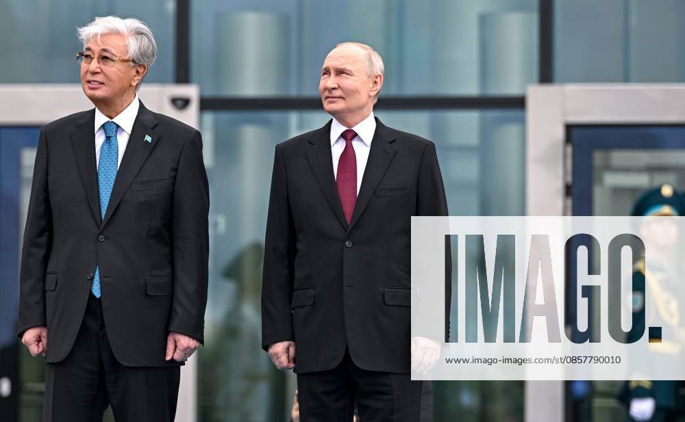 Russian President Vladimir Putin held talks with Kazakh President Kassym-Jomart Tokayev at the Palace of Independence in Astana Russian President Vladimir Putin held talks with Kazakh President Kassym-Jomart Tokayev at the Palace of Independence in Astana, Kazakhstan, on May 28, 2026, to discuss bilateral relations, regional issues, and cooperation between the two countries. Photo by Russian President official apaimages Russia Russia Russian Federation 280526_Kazakhstan_RPO_00(36)