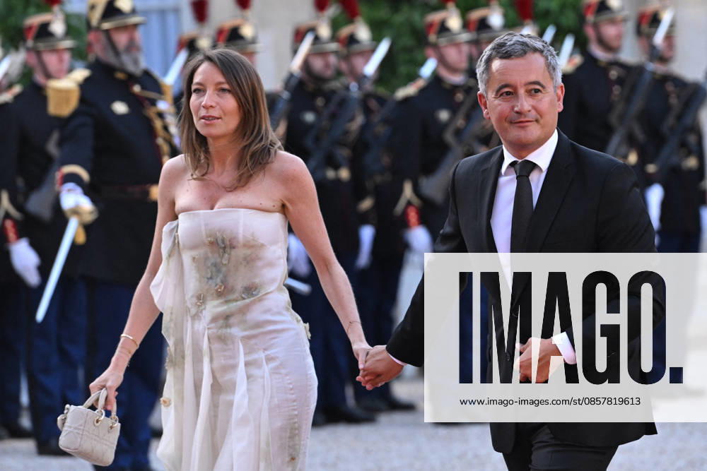 Invited guests arrive for a state dinner at the Elysee FA French Justice Minister Gerald Darmanin arrives with his wife Rose-Marie Devillers for a state dinner as part of Indonesia s President s visit at The Elysee Presidential Palace in Paris on May 28, 2026. Photo by Firas Abdullah ABACAPRESS.COM Paris Ile-de-France France