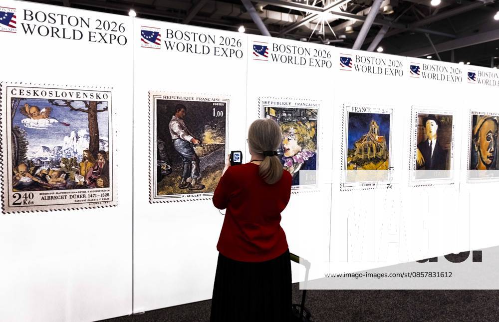 Boston, Massachusetts, USA - Held once every ten years, the Boston 2026 World Expo attracts thousands of stamp collectors with its dealers, displays and presentations about the hobby and business of philately. Boston USA - ZUMAce6_ 20260528_zaf_ce6_007