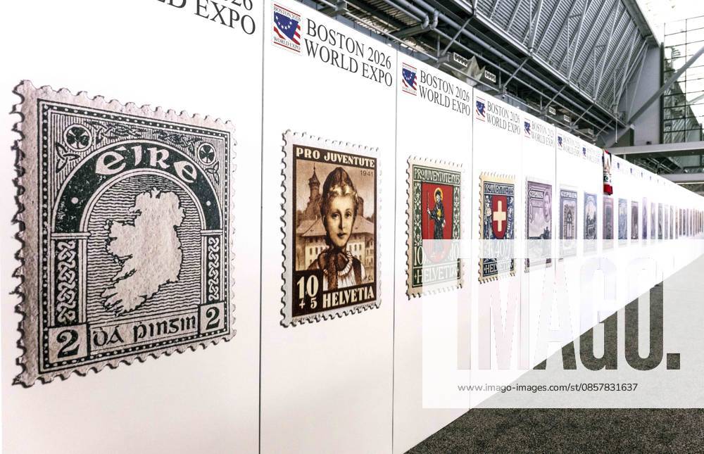 Boston, Massachusetts, USA - Held once every ten years, the Boston 2026 World Expo attracts thousands of stamp collectors with its dealers, displays and presentations about the hobby and business of philately. Boston USA - ZUMAce6_ 20260528_zaf_ce6_003