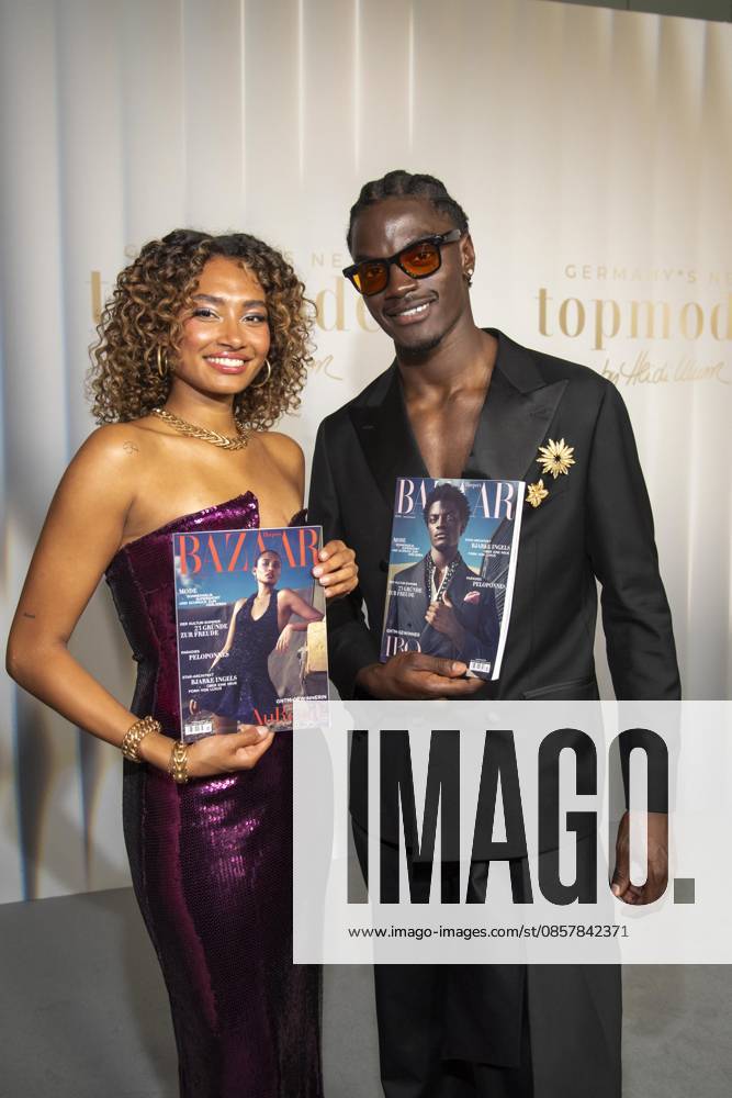 ABB GNTM Aurelie Carina and Ibo Bodi winner at the photocall winner of Germanys Next Topmodel season 2026 at Zoo Palast on 28 05 2026 in Berlin Berlin Germany