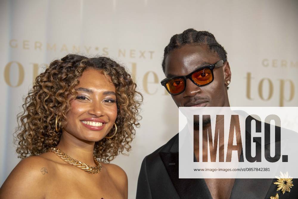 ABB GNTM Aurelie Carina and Ibo Bodi winner at the photocall winner of Germanys Next Topmodel season 2026 at Zoo Palast on 28 05 2026 in Berlin Berlin Germany