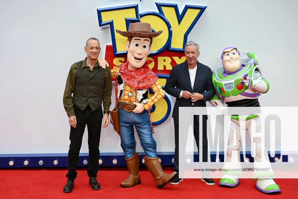 Toy Story 5 UK Launch Event LONDON, ENGLAND - MAY 28: Tom Hanks and Tim Allen attending Toy Story 5 UK Launch Event at Odeon Luxe Leicester Square on May 28, 2026 in London, England. CAP MAR MAR Great Britain UK